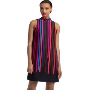 NWT Trina Turk Logan Striped Shift Dress Retro